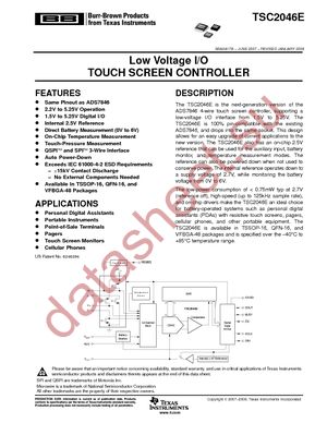 TSC2046EIZQCR datasheet  